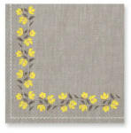 Procos Virágos Yellow Flowers szalvéta 20 db-os 33x33 cm PNN92902