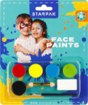 STARPAK Arcfesték, tégelyes, 8 db-os (6 szín), Starpak (STK-528371) - mesescuccok