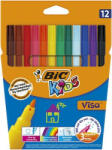BIC Filctoll készlet, BIC KIDS "Visa", 12 különböző szín (888695) - iroszer24