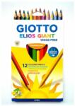 GIOTTO Színes ceruza GIOTTO Elios háromszögletű vastag 12 db/készlet (2215 00)