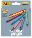 Creative Jungle Zsírkréta CREATIVE JUNGLE Grey kerek hegyezettt 24 színű (CFA2454) - decool