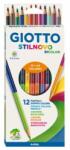 GIOTTO Színes ceruza GIOTTO biocolor kétvégű 24 szín 12 db/készlet (2569 00)
