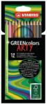 STABILO Színes ceruza STABILO Greencolors hatszögletű 12 db/készlet környezetbarát (6019/12-1-20)