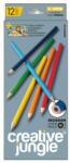 SaKOTA Színes ceruza CREATIVE JUNGLE grey hatszögletű 12 db/készlet (ABA0241A)