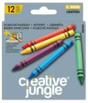 Creative Jungle Zsírkréta CREATIVE JUNGLE Grey kerek hegyezett 12 színű (CFA2452) - decool