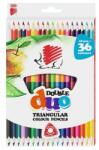ICO Színes ceruza ICO Süni Duo háromszögletű kétvégű 18 színű (7140152001)
