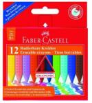 Faber-Castell Zsírkréta FABER-CASTELL Grip háromszögletű hegyezett radírozható 12 színű (122520)