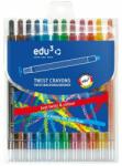 edu3 Zsírkréta EDU3 Twix csavaros 12 színű (3146012) - decool