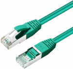 MicroConnect CAT6A S/FTP 1m Green LSZH, Shielded Network Cable, LSZH (MC-SFTP6A01G)