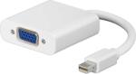 MicroConnect Adaptor Mini DisplayPort la VGA pasiv alb (MDPVGA)