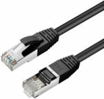 MicroConnect CAT6A S/FTP 0.5m Black LSZH, Shielded Network Cable, LSZH (MC-SFTP6A005S)