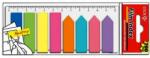 Hopax Index plastic color 4 sageata + 4 standard 45 x 12 mm, 8 culori (21346)