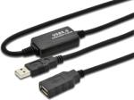 MicroConnect Cablu prelungitor USB 2.0 activ 10m repeater (USB2.0AAF10A)