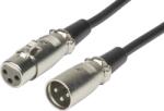MicroConnect XLR connection cable 1 meter, XLR 3-pin - XLR 3-pin M-F (XLRMF1)