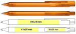 Schneider Pix mecanism Essential albastru corp plastic orange 0.4mm (547986)
