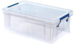 Fellowes Cutie plastic Prostore 10L cu capac si manere, fara BPA (7730401)