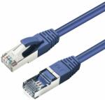 MicroConnect Patch cord 2m Blue CAT6A S/FTP LSZH up to 10GB 500Mhz PoE+ ready (MC-SFTP6A02B)
