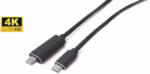 MicroConnect 4K USB-C to Mini Displayport, Cable 1m Video resolution Up (USB3.1CMDP1)