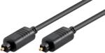 MicroConnect Toslink Optical Cable 1m Black, Toslink Optical Cable 1m Black (TT610BKAD)