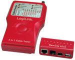 LogiLink Tester cablu 5-in-1 (RJ-11, RJ-45, BNC, USB, IEEE1394 (WZ0014)
