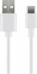 MicroConnect USB-C to USB2.0 A Cable, 2m, White, for synching and (USB3.1CCHAR2W)