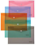 Office Mapa plic A4 plastic transparent roz/rosu, capsa (DLE5505R)