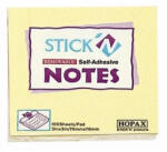 Hopax Notes adeziv 76x76mm 100 file galben pastel (HO-21007)