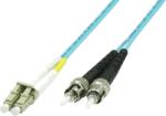 MicroConnect Optical Fibre Cable, LC-ST, Multimode, Duplex, OM3, LSZH, (Aqua Blue), 5m (FIB412005)