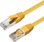 MicroConnect Patch cord CAT6A S/FTP 0.25m galben LSZH (MC-SFTP6A0025Y)