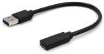 Gembird Adaptor USB-C 3.0 (mama) la USB-A 3.1 (tata), 10 cm, negru (A-USB3-AMCF-01)