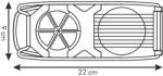 Tescoma Tojásszeletelő és cikkező, 22×9 cm, Presto (Sz-Te-420645)