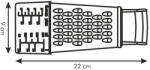 Tescoma Négy oldalú reszelő mérőtartóval, Handy (Sz-Te-643788)