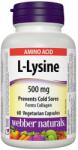 Webber Naturals L-Lysine 500 mg [60 капсули]