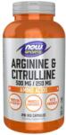 NOW Arginine & Citrulline [240 капсули]