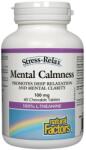 Natural Factors Mental Calmness L-Theanine 100 mg [60 Дъвчащи таблетки]