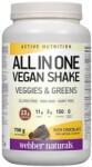 Webber Naturals All in One Vegan Shake [702 грама] Шоколад