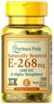 Puritan's Pride Vitamin E-400 IU Naturally Sourced [100 Гел капсули]