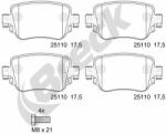 BRECK set placute frana, frana disc BRECK 25110 00 704 00 (25110 00 704 00)