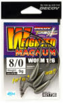 DEC Decoy Worm126 Weighted Magnum #8/0 Ns Black 3pcs/bag (jde41268) - marlin