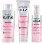 L'Oréal Elseve Glycolic Gloss Leave-In Serum set tratament de păr 150 ml + șampon 200 ml + balsam de păr 150 ml pentru femei
