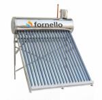 Fornello Panou solar apa calda inox 165 litri cu 20 tuburi vidate, nepresurizat Fornello (20tub165l)