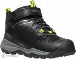 KEEN WANDURO MID WP CHILDREN gyerekcipő, fekete/ezüst (EU 31)