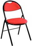 Linea Fabbrica Összecsukható szék piros szövet fekete alap