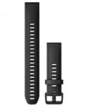 Garmin Fenix 6S Large óraszíj 20 mm fekete szilikon fekete csat (QuickFit) (010-12942-00)