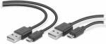 SPEEDLINK Stream Play & Charge USB kábel Set PS4 töltőkábel szett (SL-450104-BK)