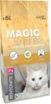 Magic Cat Litieră Magic Litter Bentonite Ultra White Pudră pentru copii 5L (003-222)