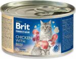 Brit Premium by Nature konzerv csirke és marhahús 200g (293-100614)