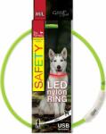 Dog Fantasy Nyakörv Dog Fantasy LED nylon zöld 65cm (454-12694)