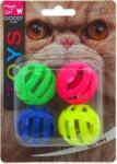 MAGIC CAT Toy Magic Cat golyós perforált műanyag hanggal 3, 75 cm 4 db (453-30032)
