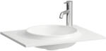 Laufen LANI Mosdó `slim`, Marbond kompozit anyagból, túlfolyónyílás nélkül, 1 csaplyukkal jobb oldalon, Fehér H8140730001141 (H8140730001141)